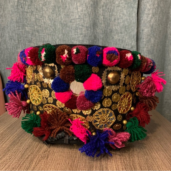 NWT FIGUE Frida Mini Tuk Tuk Tote bag Multicolor OS - Picture 5 of 13